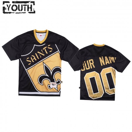 Maillot New Orleans Saints Custom Noir Big Face - Enfant